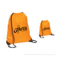 Orange Screen Printed Customized Sport Rucksack Large Zippered For Everyday Activity